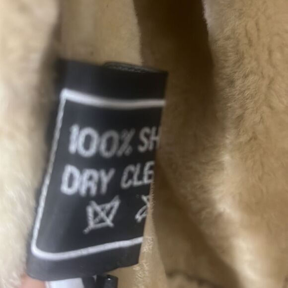 SHEARING REAL FUR LINED COAT SIZE M - Picture 5 of 16